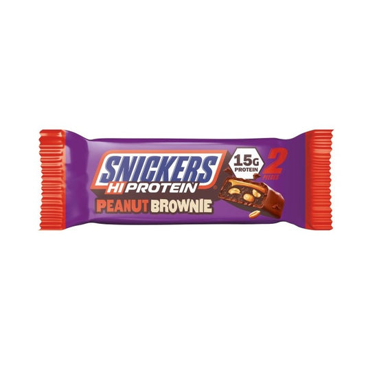 Barre Snickers Hi protein peanut brownie
